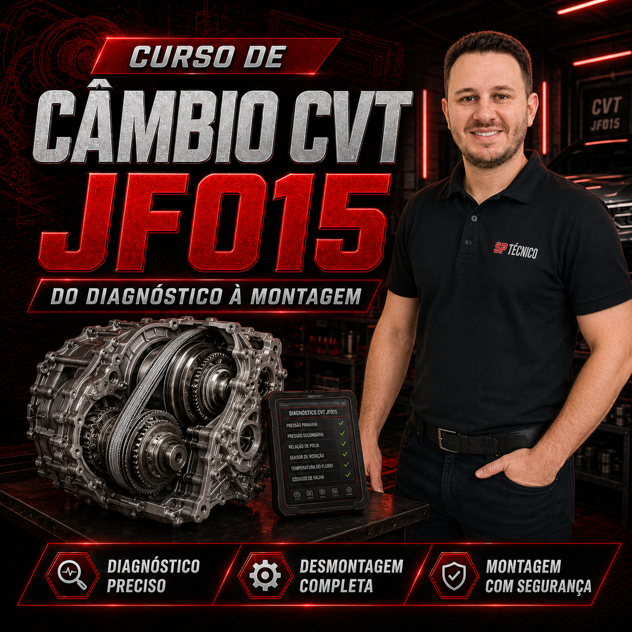 Curso de Câmbio Automático JF015 CVT - Roni Isotton | Hotmart