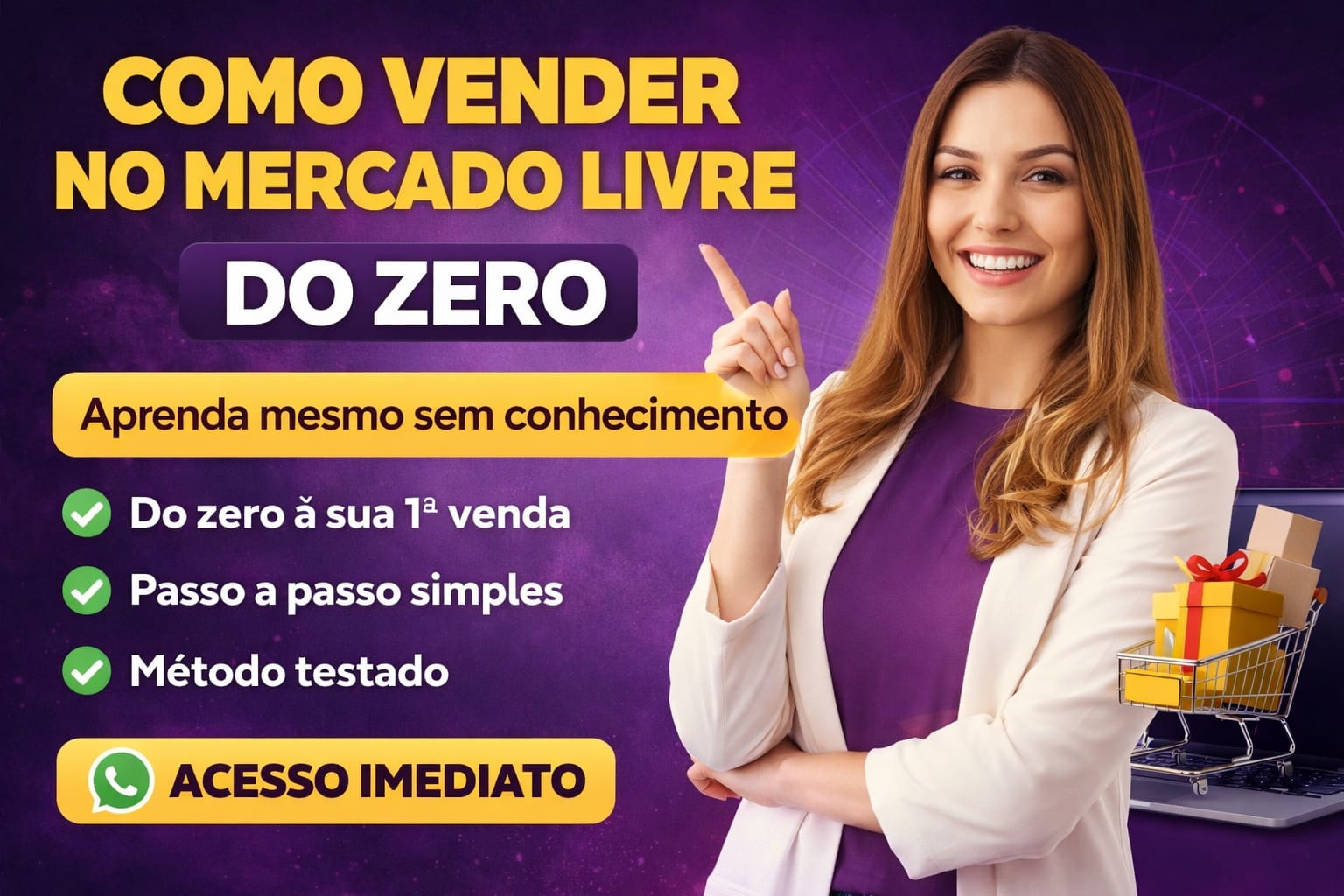 Como Começar a Vender No Mercado livre sem conhecimento - Grazi Sta...