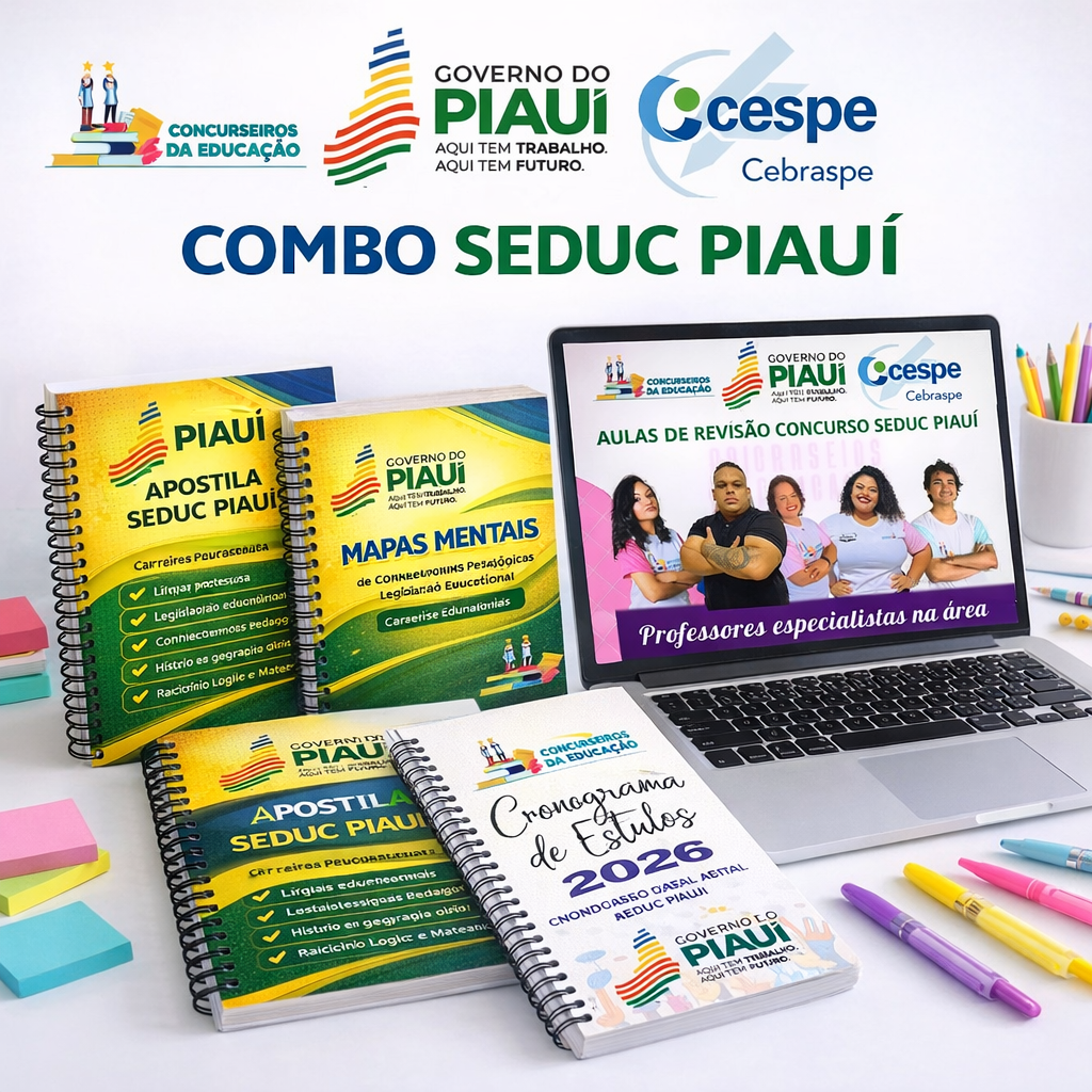 COMBO PREPARATÓRIO SEDUC PIAUÍ - Jhennyfer Cavalcante | Hotmart