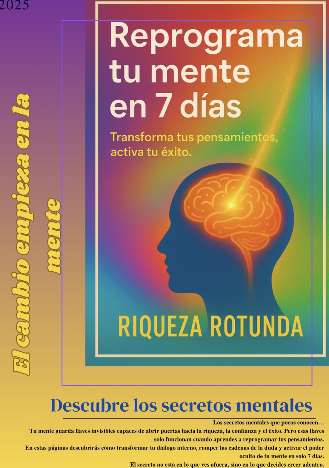Reprograma tu mente en 7 dias - Rhadamer Riquelme | Hotmart