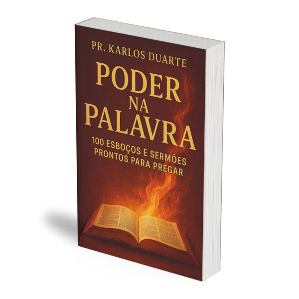 Imagem de capa para o Ebook Poder na Palavra: 100 Esboços e Sermões Prontos para Pregar
