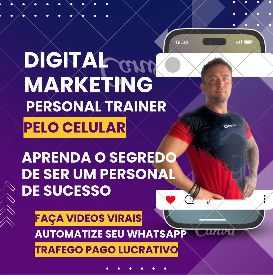 Marketing digital PERSONAL TRAINER pelo celular - alexandre | Hotmart