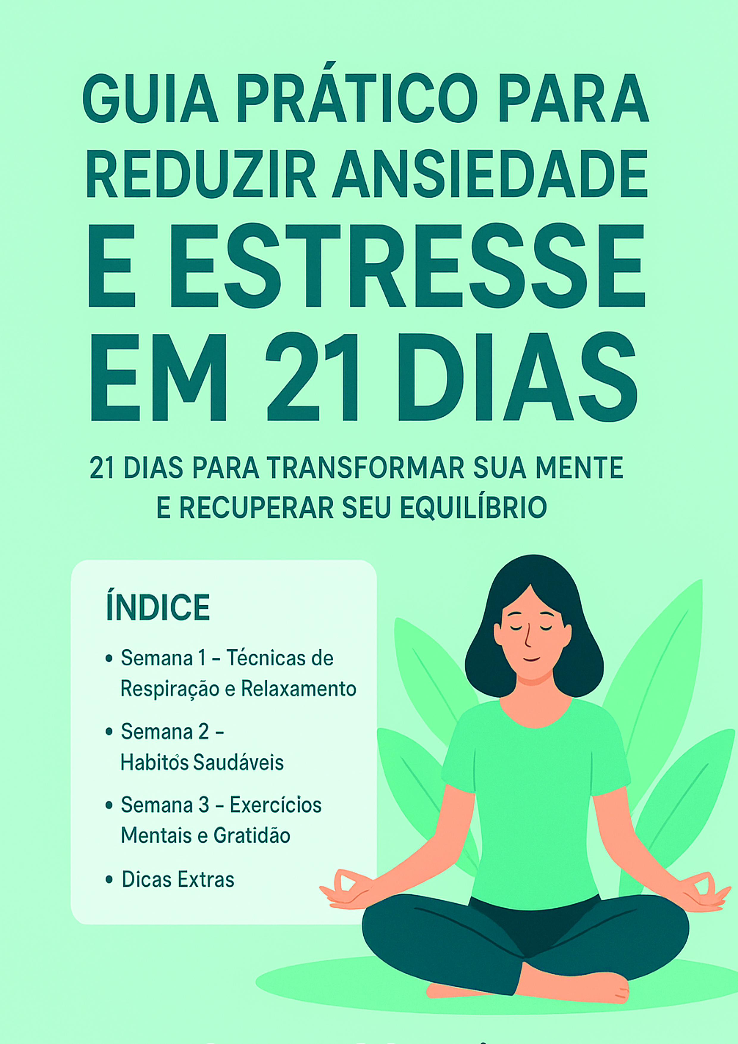 Guia Prático para Reduzir Ansiedade e Estresse em 21 Dias | Hotmart