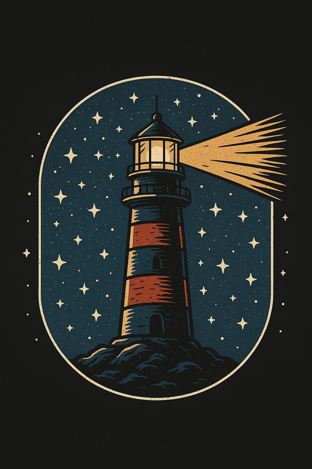 A Luz Guia na Imensidão da Noite
