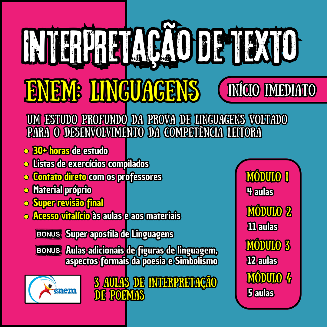 ENEM 2025 — INTERPRETAÇÃO DE TEXTO (CURSO) - Literatura em Dobro