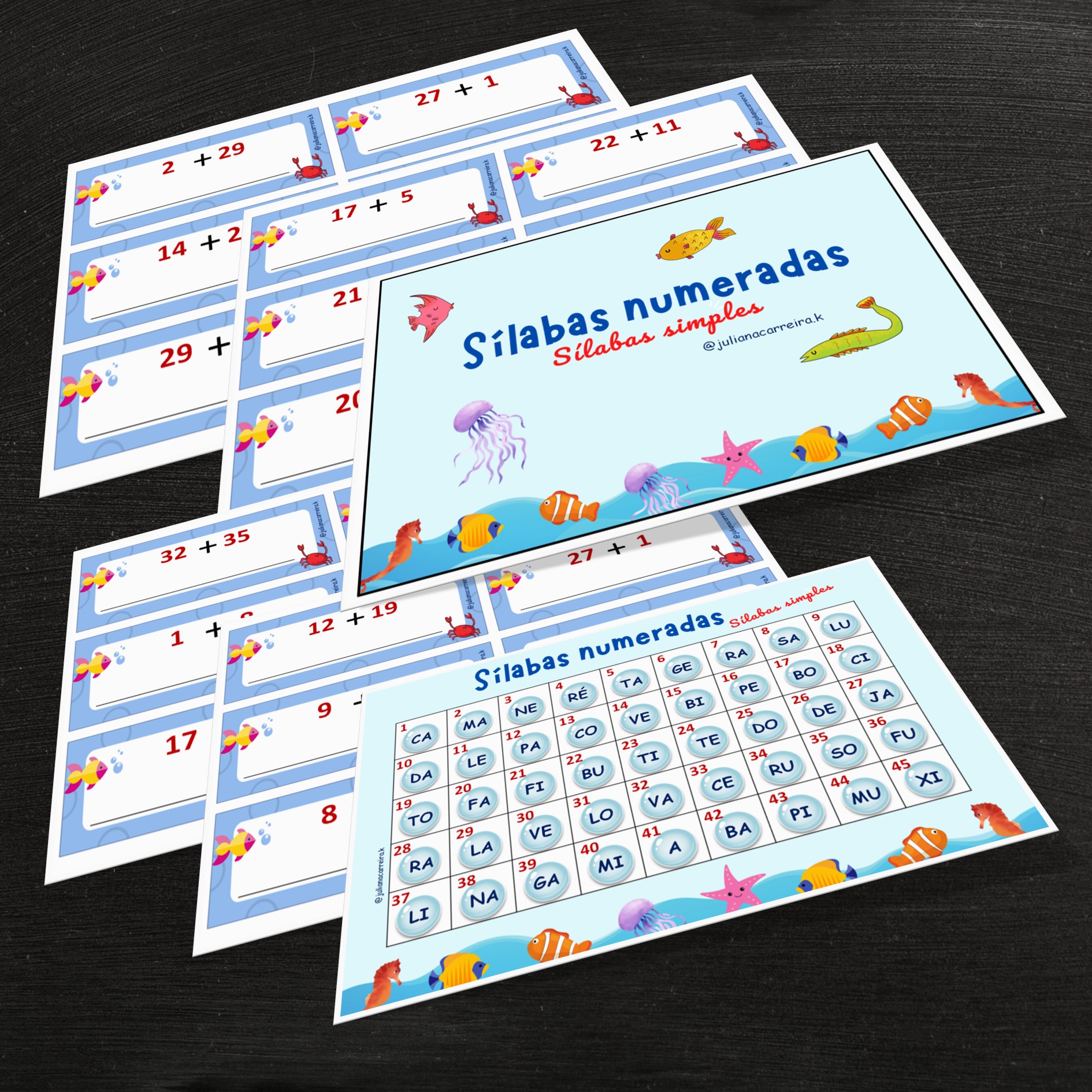 Sílabas Numeradas - Simples