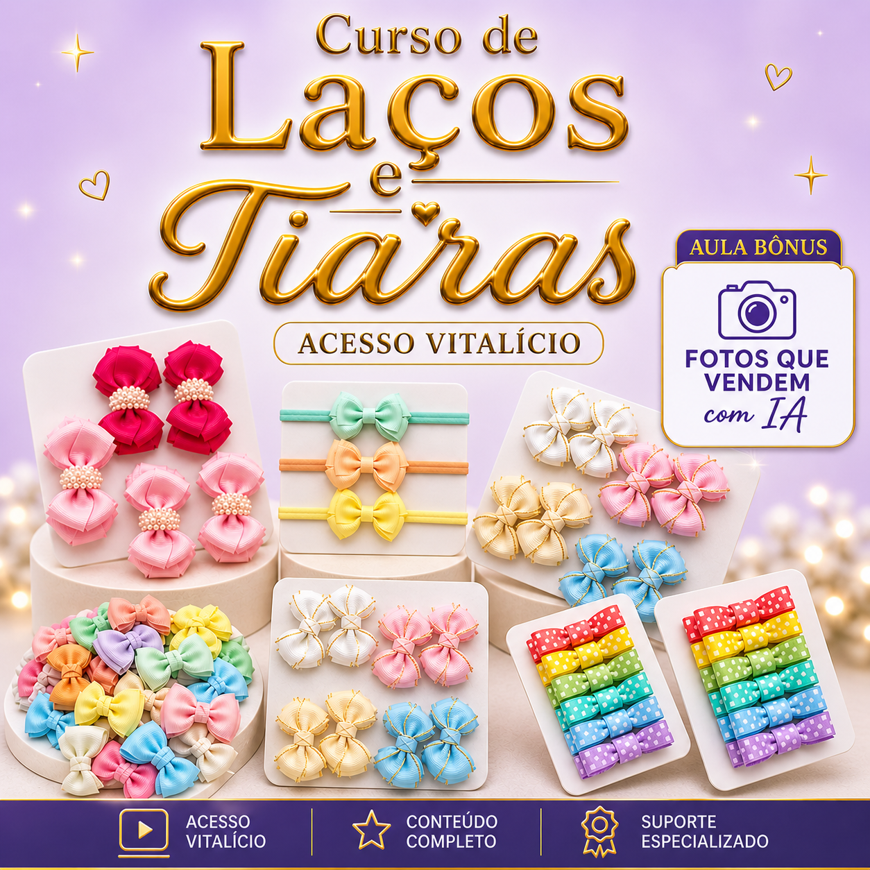 Curso de Laços e Tiaras by Bora Fazer Lacitos