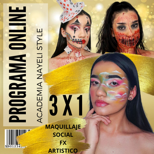 Imagen de portada para Curso online Academia de Maquillaje Profesional Nayeli Style