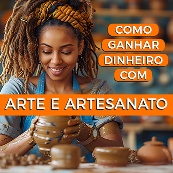 Imagem de capa para o Curso online COMO GANHAR DINHEIRO COM ARTE E ARTESANATO