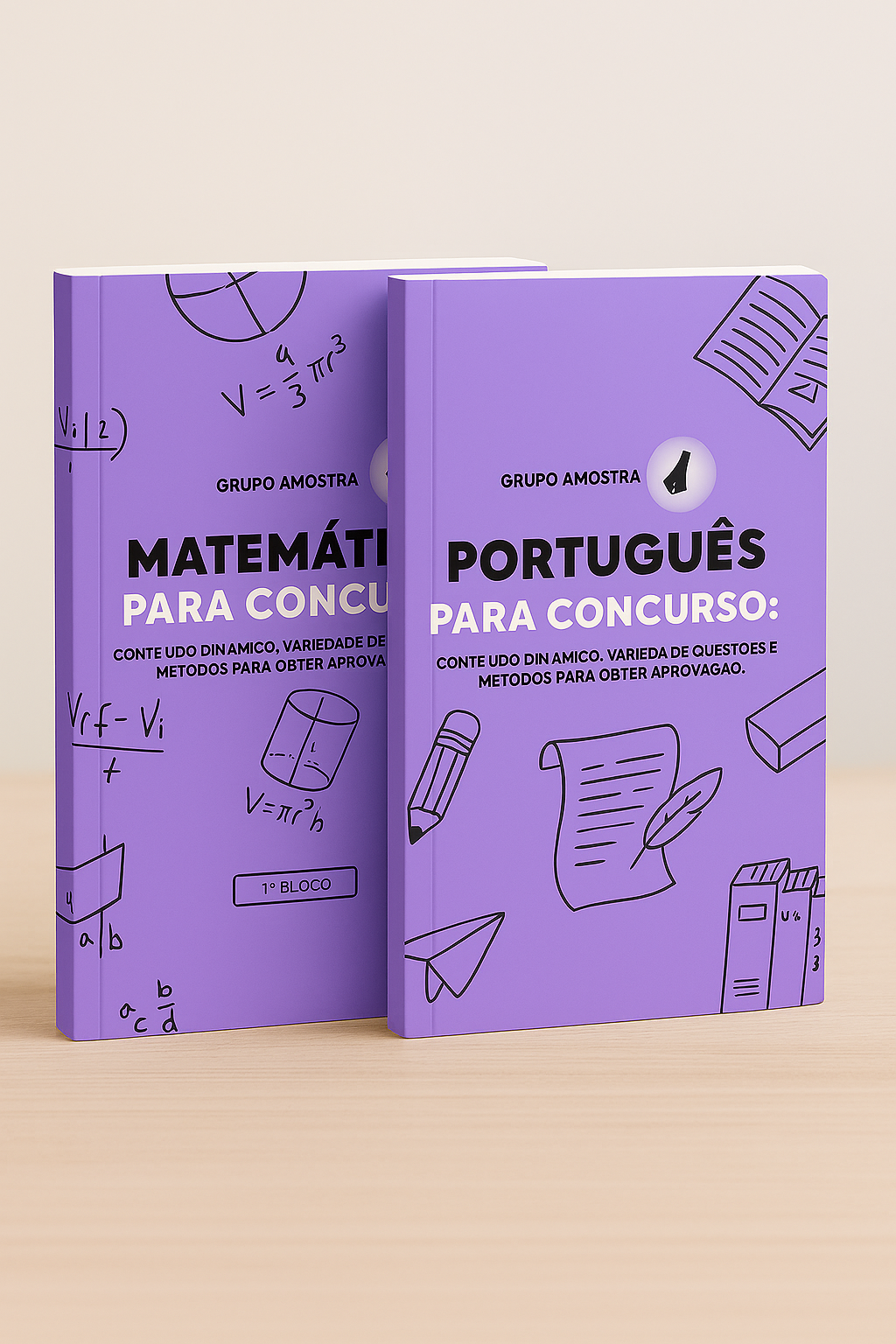 Português e Matemática para concursos - Grupo Educacional Amostra
