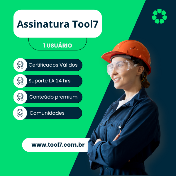 Assinatura Plataforma Tool7 - Acesso a todos os Treinamentos Normativos da plataforma