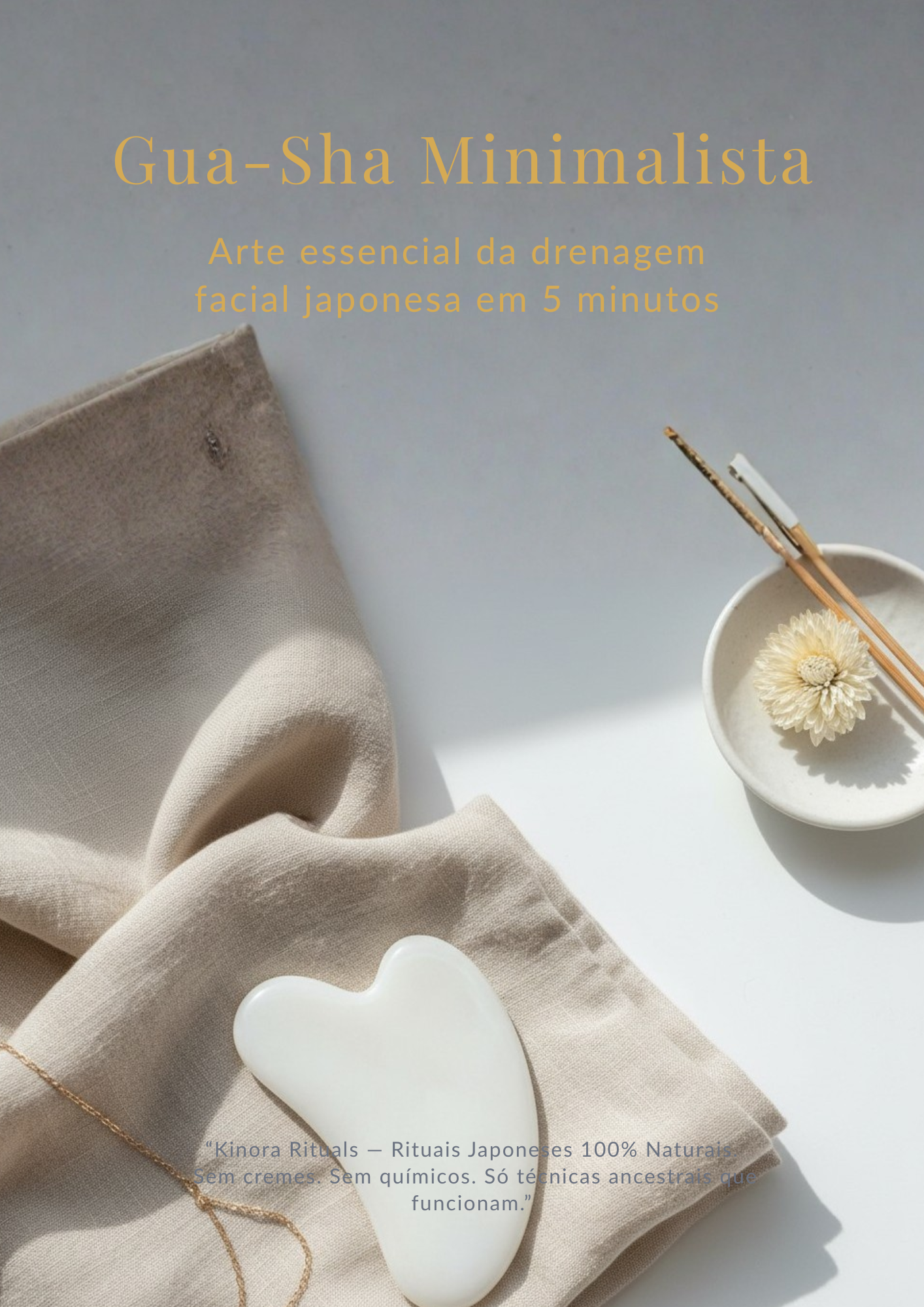 Gua-Sha Minimalista — A arte essencial da drenagem facial japonesa em 5 minutos