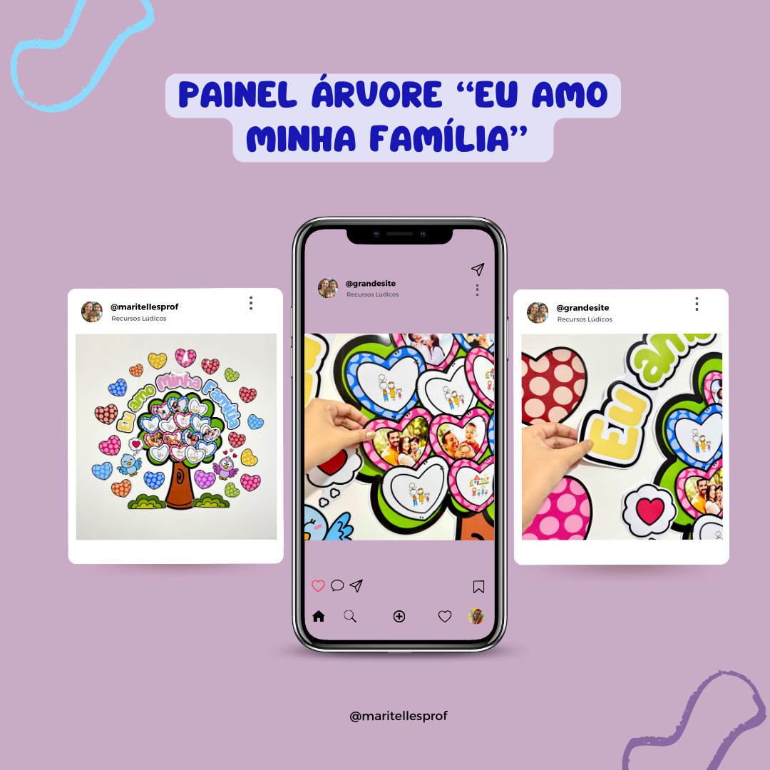 PAINEL ÁRVORE “EU AMO MINHA FAMÍLIA” – DIA DA FAMÍLIA - Mariana Tel...