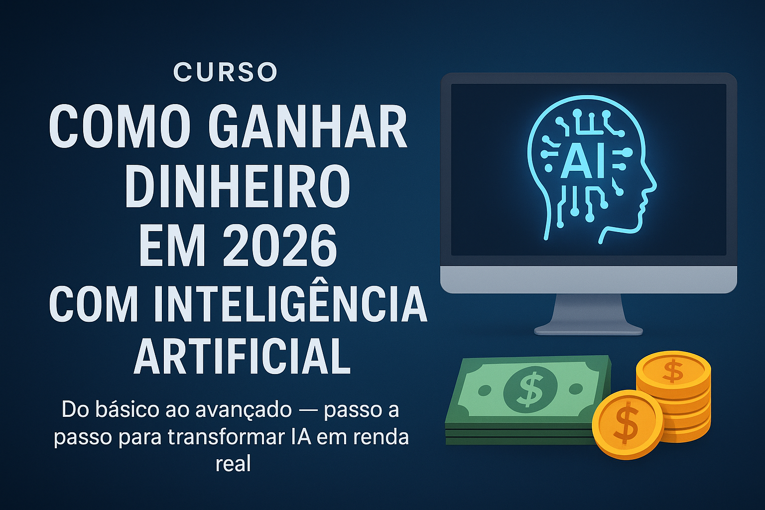 CURSO: Como Ganhar Dinheiro em 2026 com Inteligência Artificial Do ...