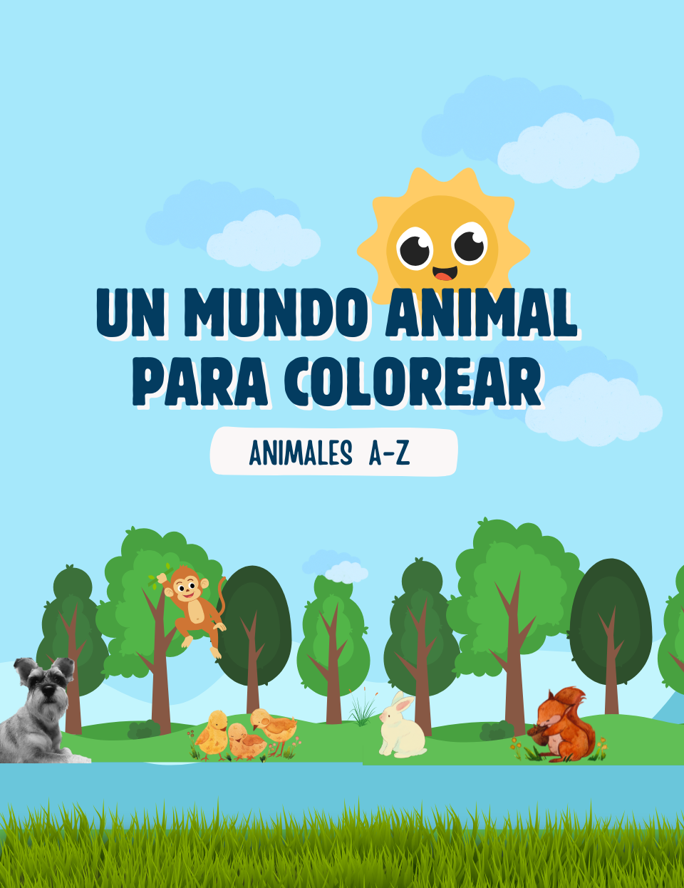 Cuaderno de colorear del abecedario con animales para niños | Hotmart