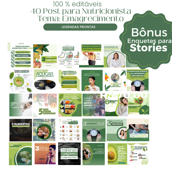 PACK CANVA [para Nutris Nicho EMAGRECIMENTO]