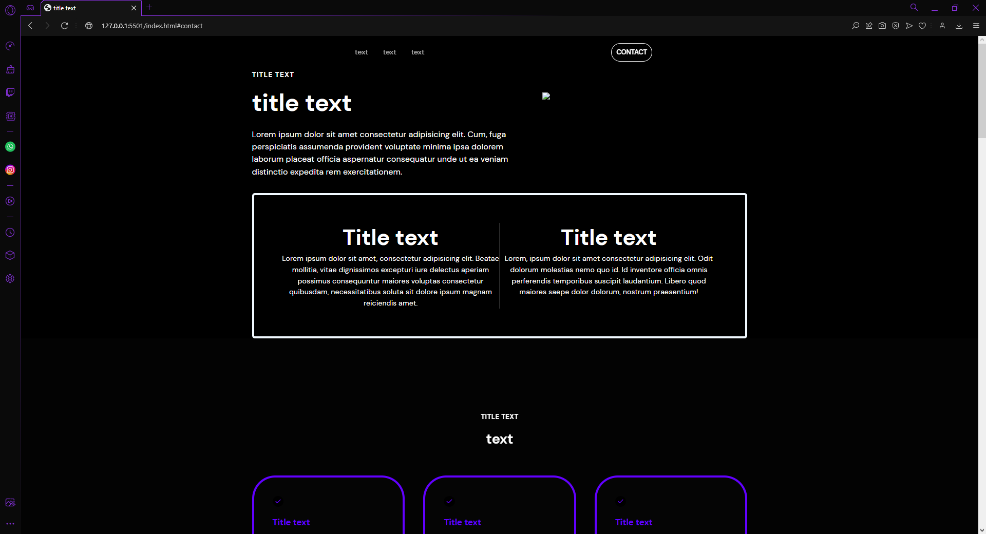 Layout Preset Front end Site