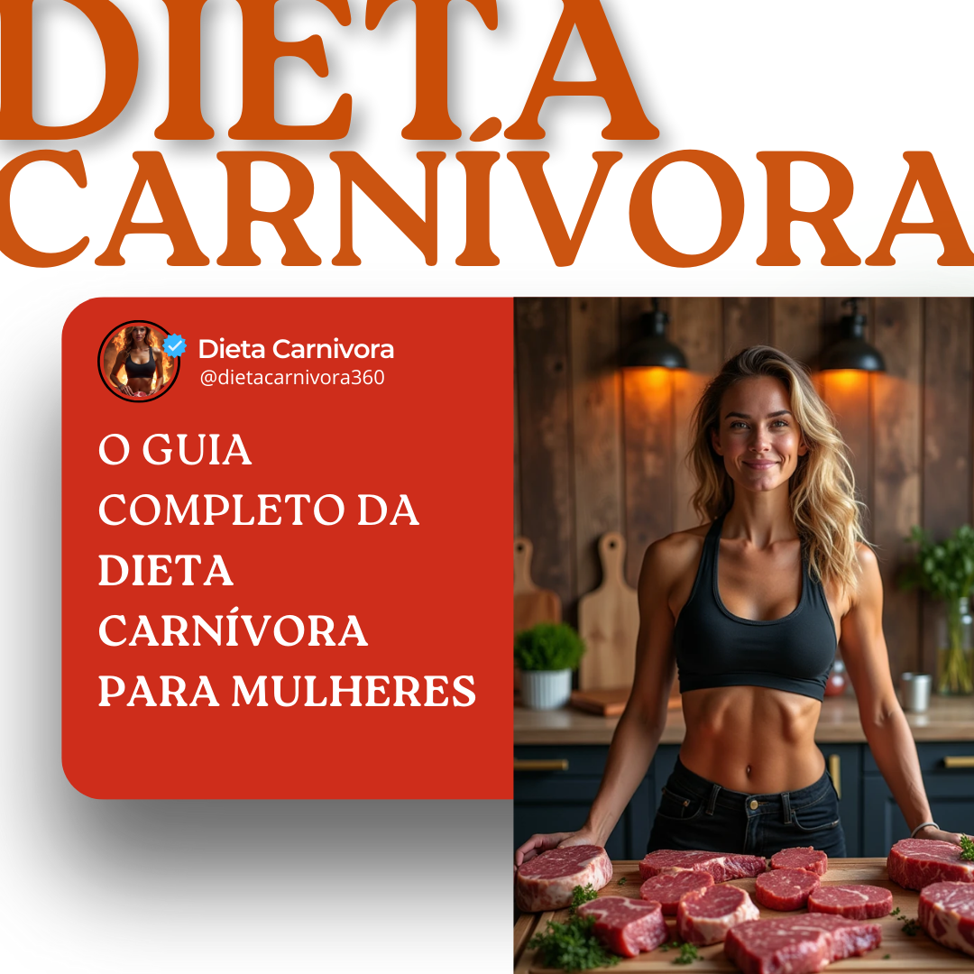 Imagem de capa para o Ebook Dieta Carnívora para Mulheres – O Guia Definitivo