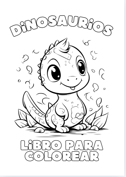 Libro de colorear Dinos - Julio josafat García Lara | Hotmart