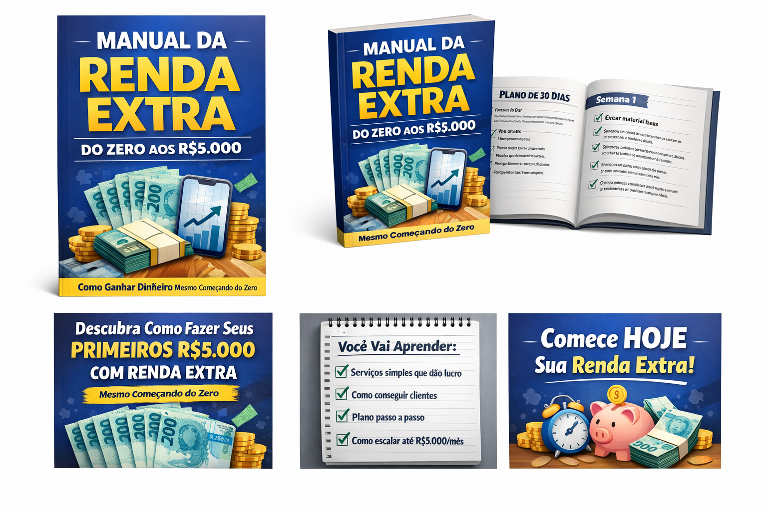Manual da Renda Extra – Do Zero aos R$5.000 | Hotmart