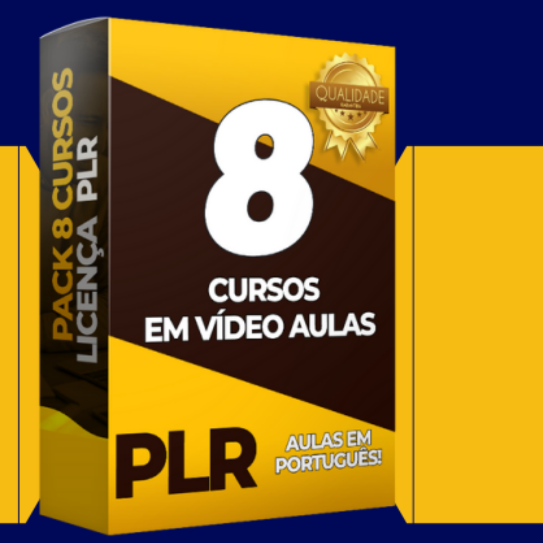 Cursos PLR 8 em 1