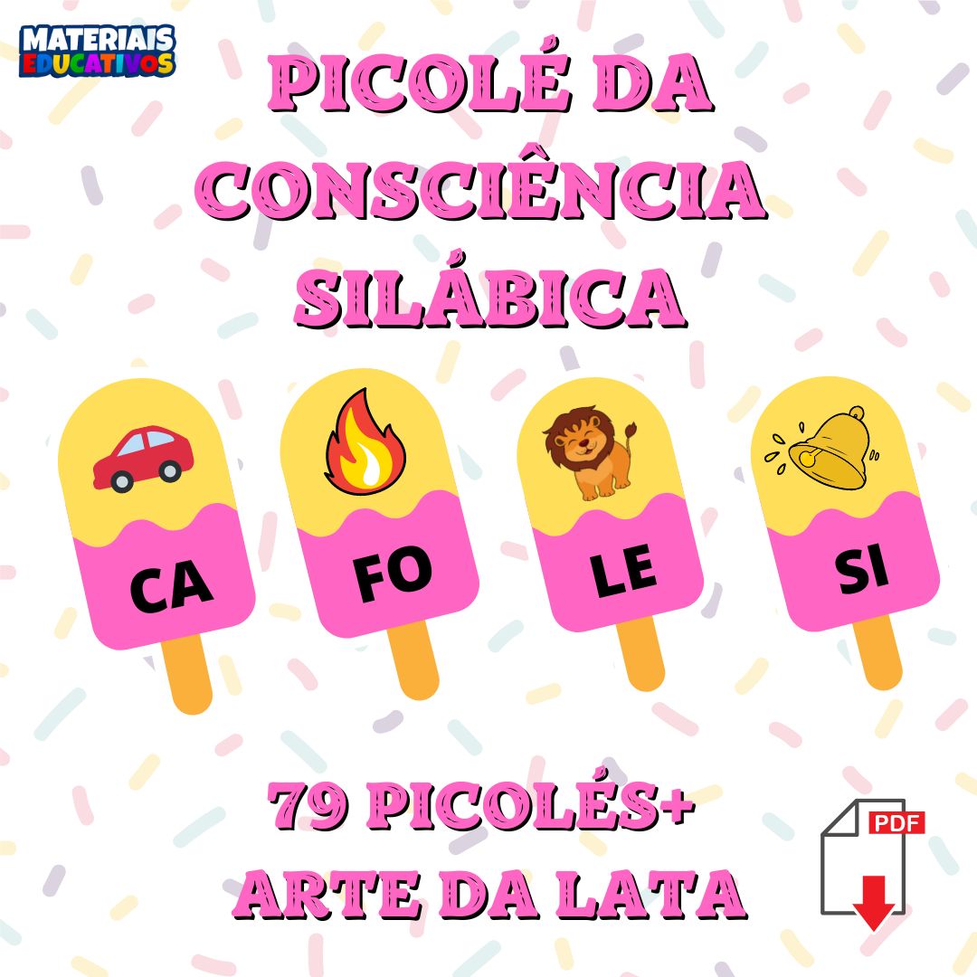 Imagem de capa para o Curso online PICOLÉ DA CONSCIÊNCIA SILÁBICA