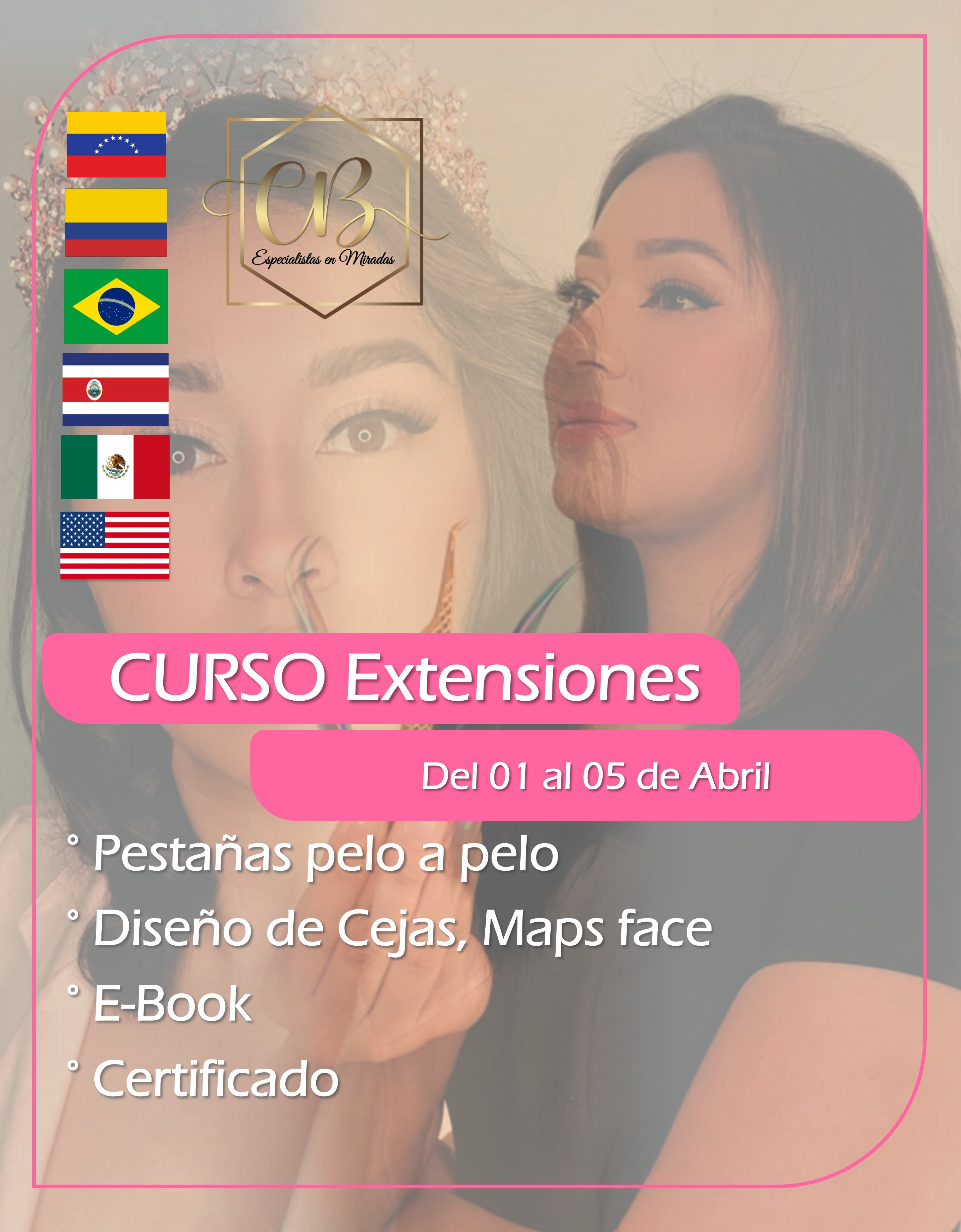 Curso Extensiones De Pesta as Desde Cero Rebeca Perez Hotmart