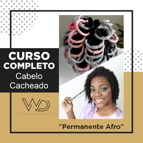 Curso Cabelo Cacheado Permanente Afro