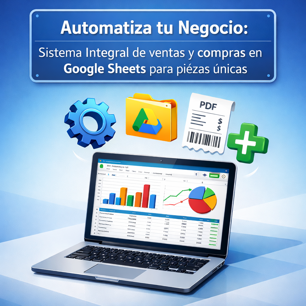AUTOMATIZA TU NEGOCIO: SISTEMA INTEGRAL EN GOOGLE SHEETS PARA COMPRA/VENTA DE PRODUCTOS CON CÓDIGO ÚNICO.