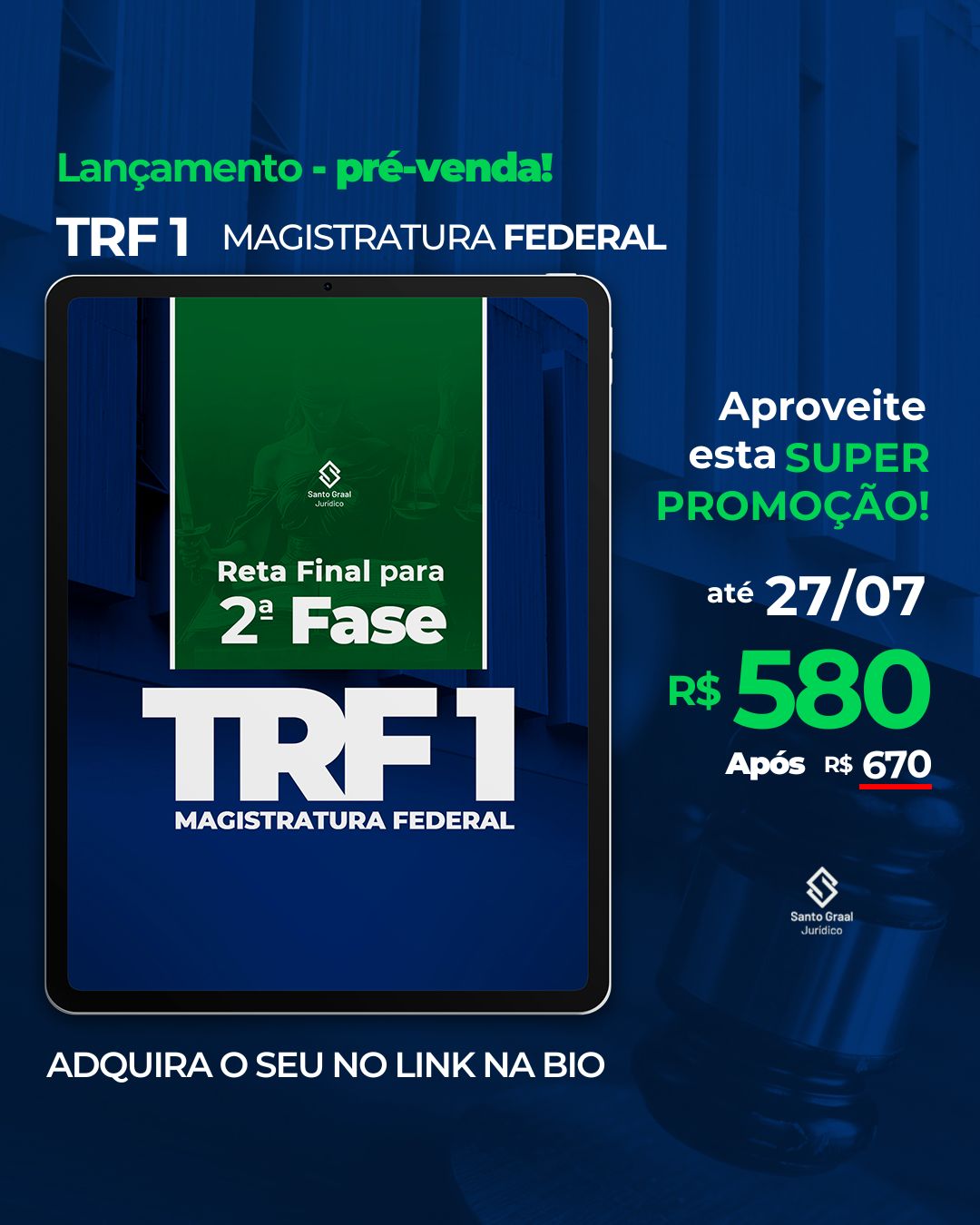Imagem de capa para o Ebook TRF 1 | Reta Final para 2ª Fase - Simulados e mais
