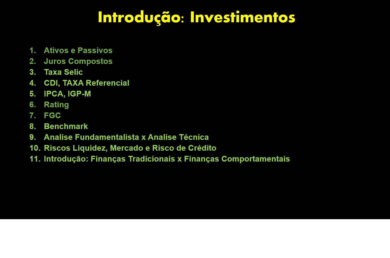 Aprendendo sobre Investimentos: Introdução à Investimentos - financ...