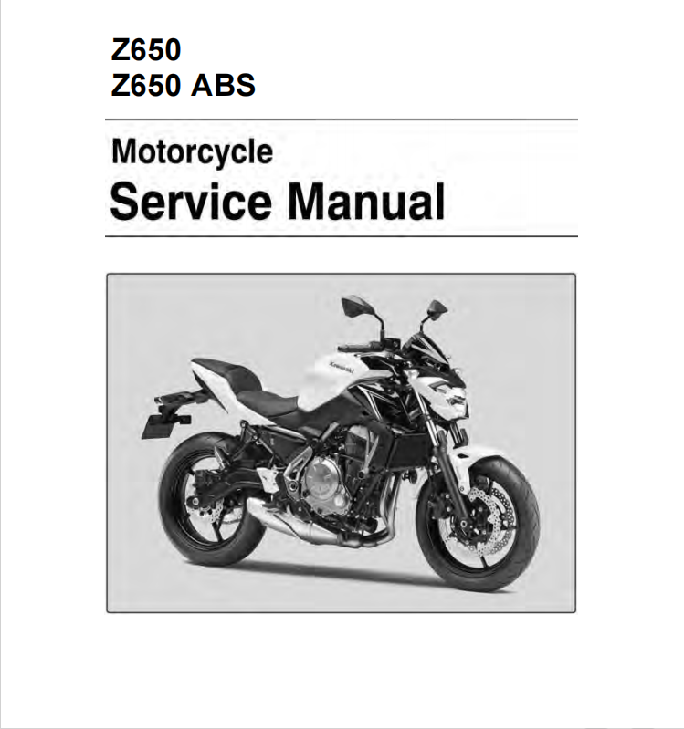 Manual de serviço KAWASAKI Ninja 650/Z650 - Jefrey Silva | Hotmart