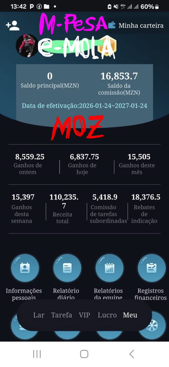 Ganhe 1 milhão. Moz