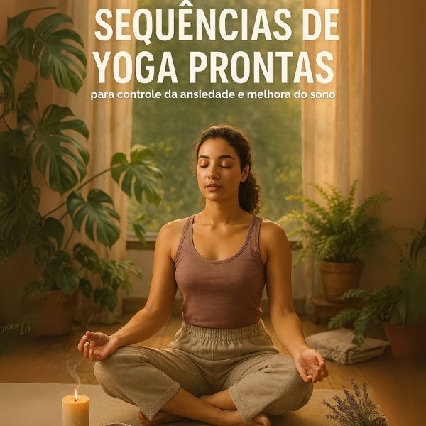 Guia de Sequências de Yoga Prontas para Controle da Ansiedade e Mel...