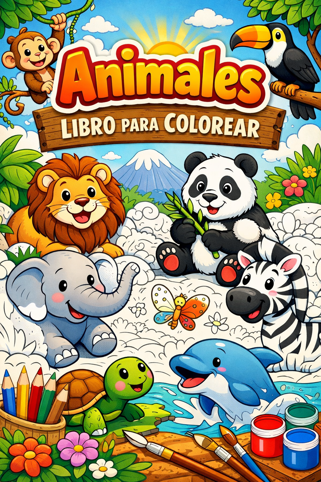 LIBRO PARA COLOREAR ANIMALES | Hotmart