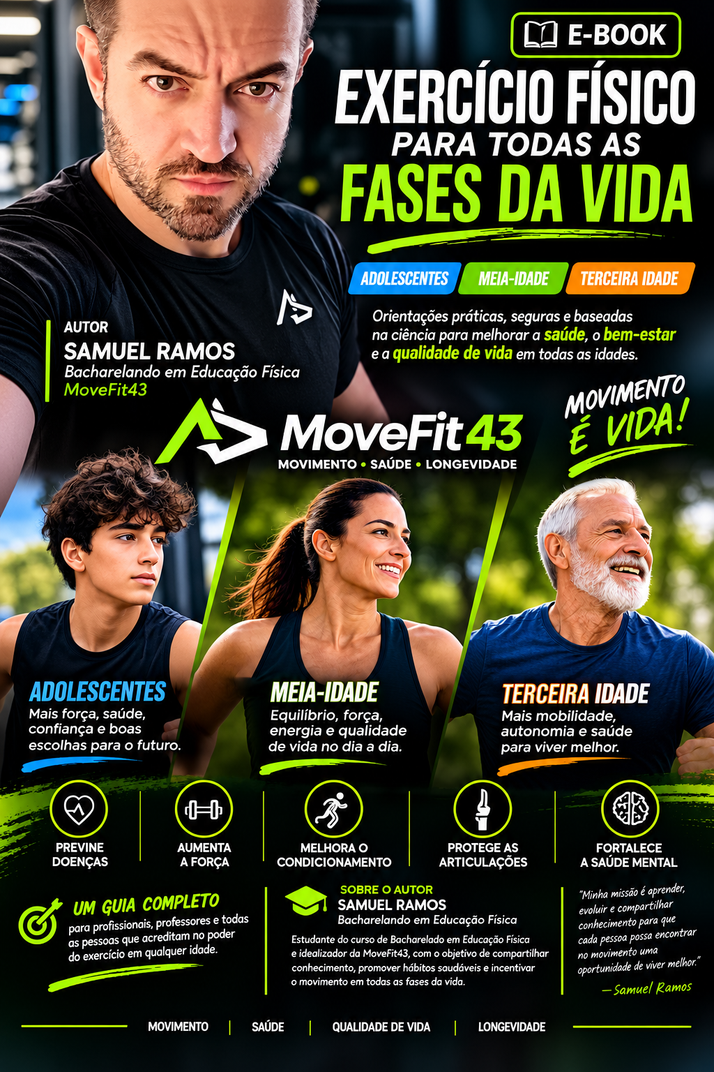 Capa do E-book Movimento Saúde Longevidade