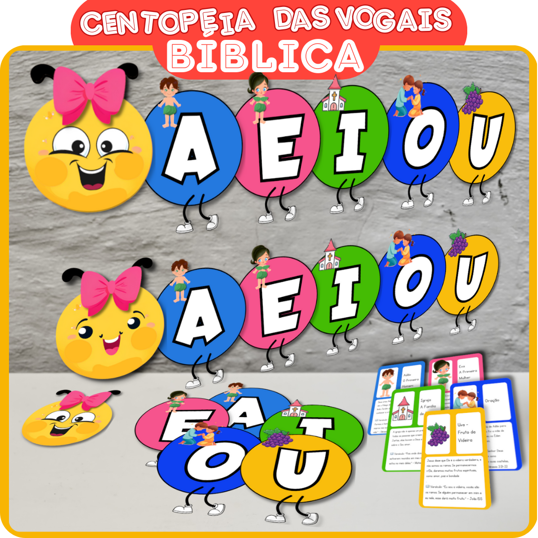 Centopeia das Vogais Bíblica – Aprender a Bíblia Nunca Foi Tão Divertido!
