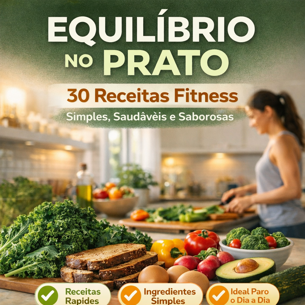 Equilíbrio no Prato – 30 Receitas Fitness Simples e Saudáveis