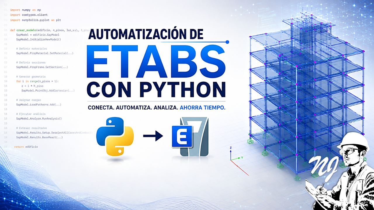 Automatización de ETABS con Python - Nicolás Játiva | Hotmart
