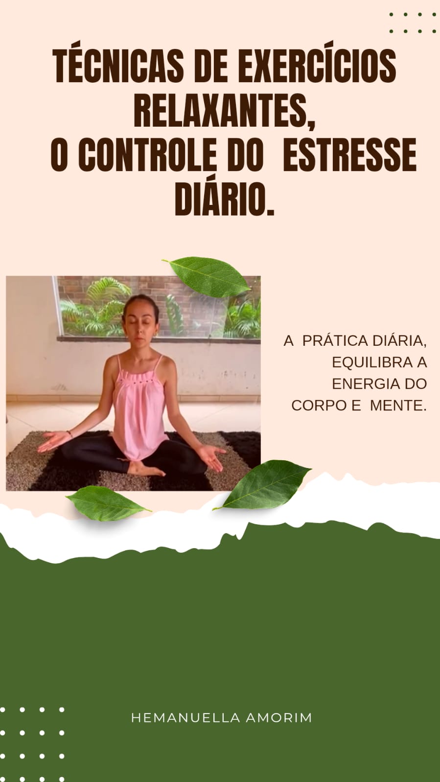 Técnicas de exercícios relaxantes, o controle do estresse diário