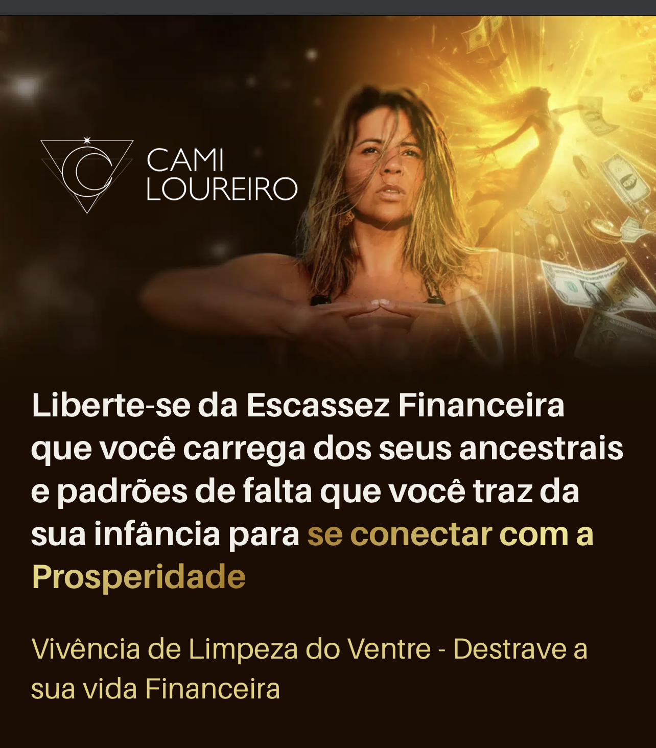 Vivência de Limpeza do Ventre - Destrave a sua vida financeira