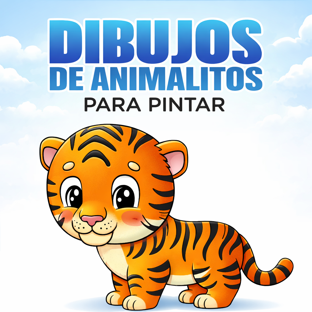Libro de animales para colorear (PDF imprimible) | Hotmart