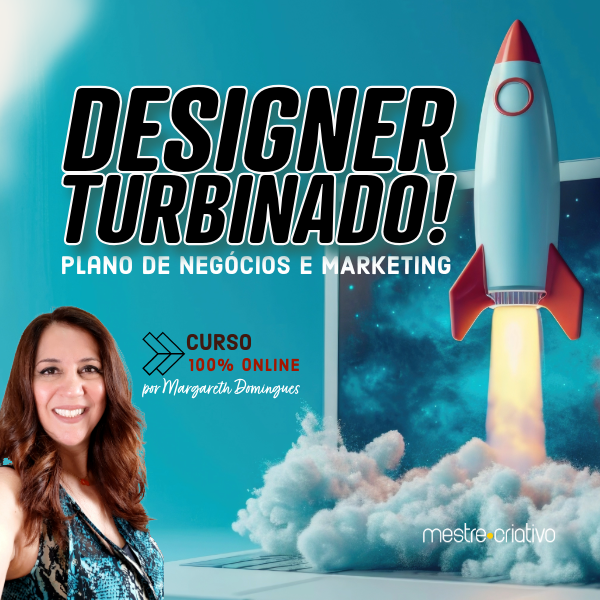 Imagem de capa para o Curso online Designer Turbinado - Plano de Negócios e Marketing para Designers