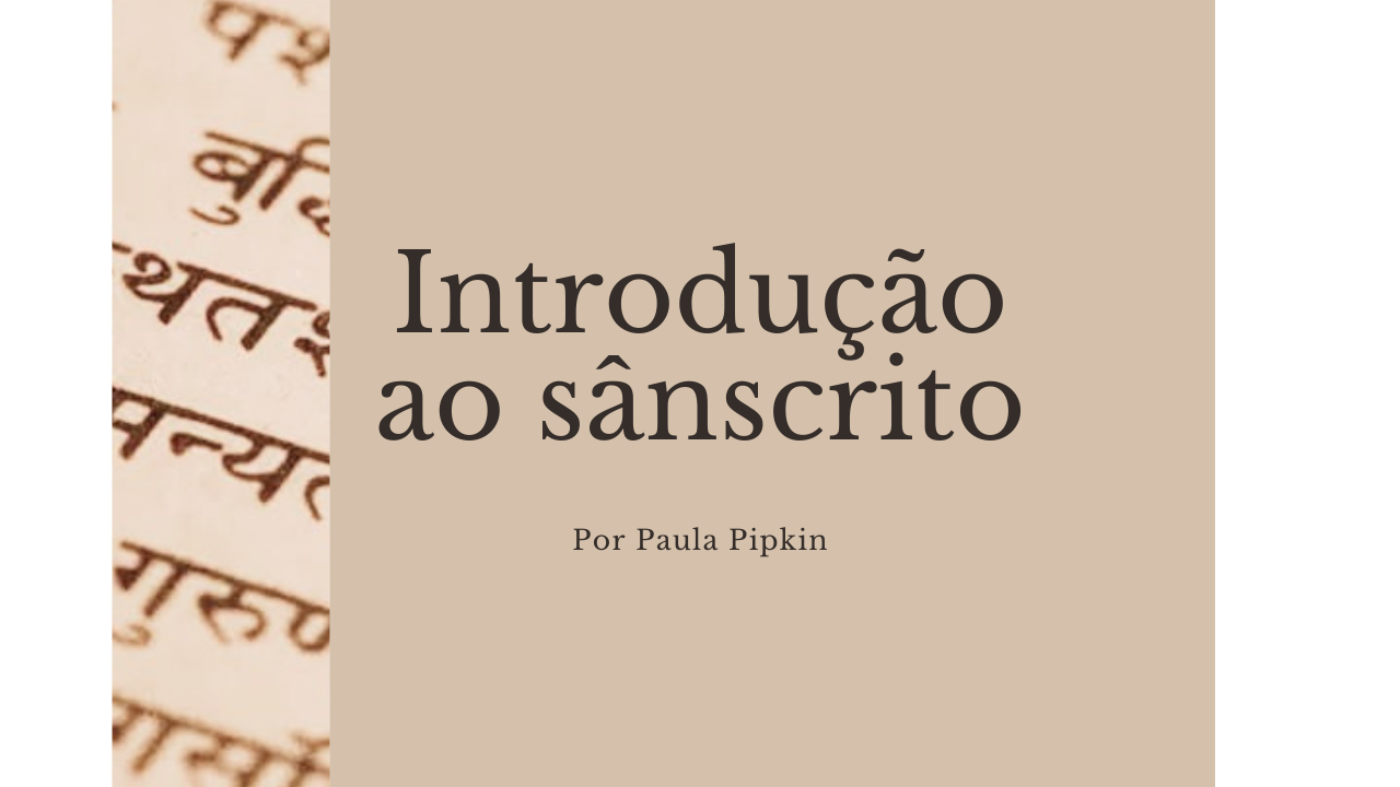 Imagem de capa para o Curso online Introdução ao Sânscrito