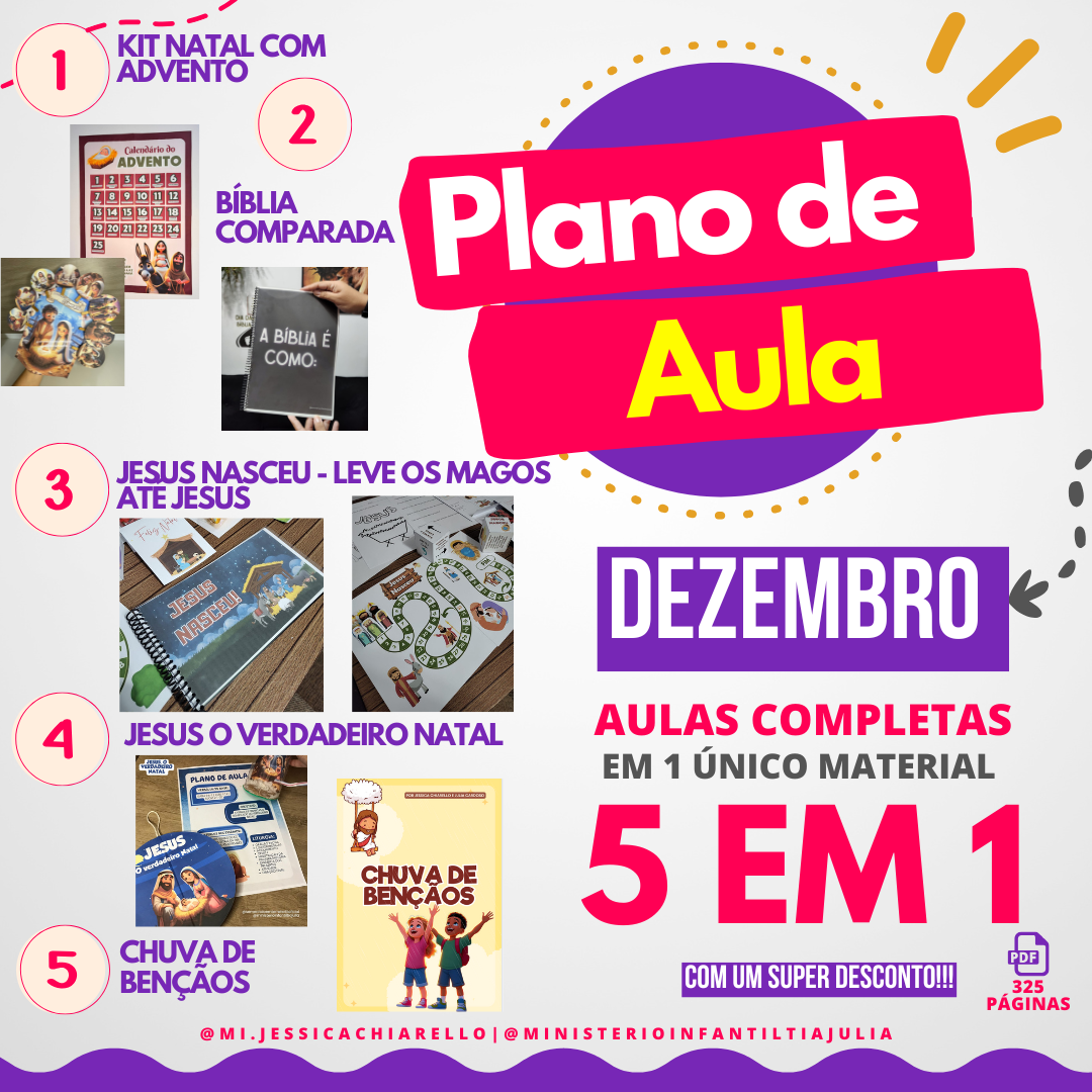PLANO DE AULA PARA DEZEMBRO 🌟 DIA DA BÍBLIA, NATAL E CULTO DA VIRADA!