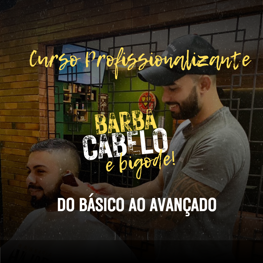 Curso Profissionalizante de Barbeiro Iniciante ao Avançado