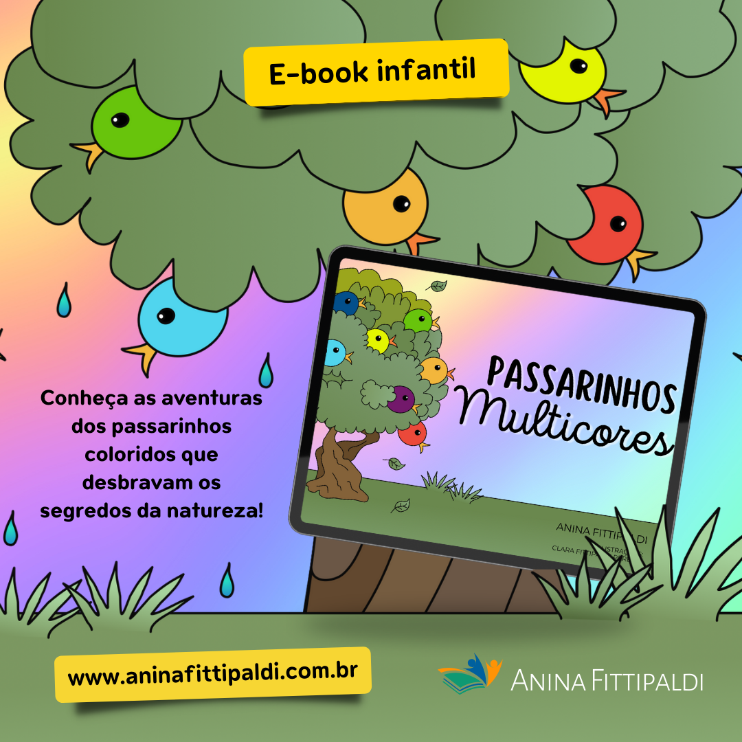 Ebook Infantil Passarinhos Multicores - Anina Fittipaldi | Hotmart