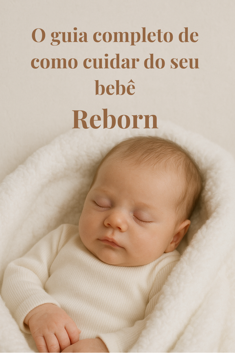Imagem de capa para o Ebook O guia completo de como cuidar do seu bebê reborn