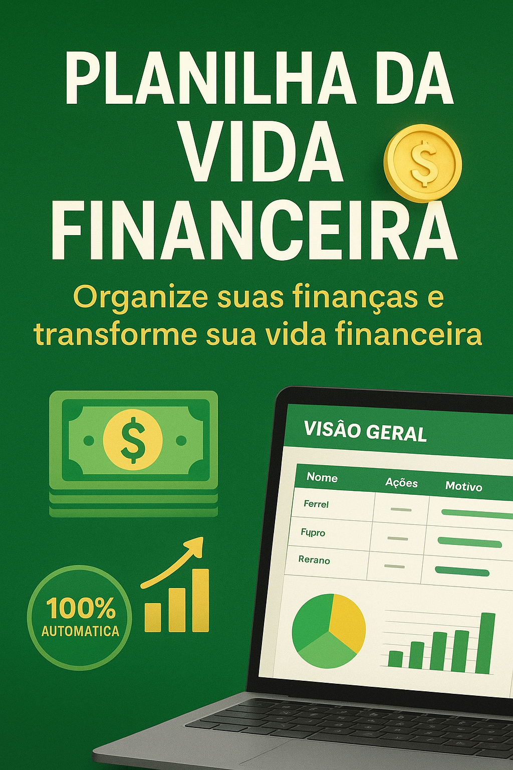 Planilha da Vida Financeira: Controle Total do Seu Dinheiro | Hotmart