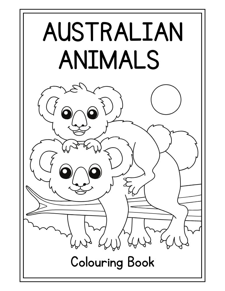 Colouring book: Australian Animals - GEANELLA ALEJANDRA GARCIA HERR...